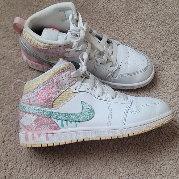Jordan Shoes Air Jordan Mid Paint Drip Ice Cream Kids Poshmark